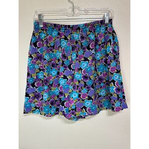 Judy Knapp Vintage Women's Elastic Waist Mom Shorts Size M With Pockets